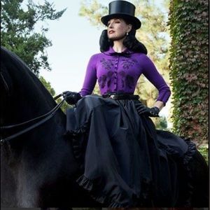 Wheels & Dollbaby Dita Mademoiselle Purple Poison Cardigan AU Size 8/US Size 4